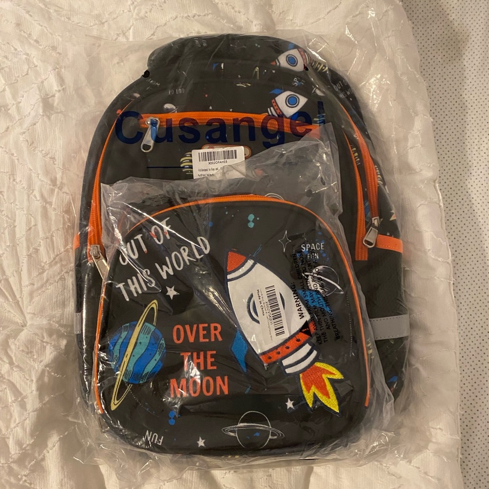 New Space Universe Backpack AND lunchbox set